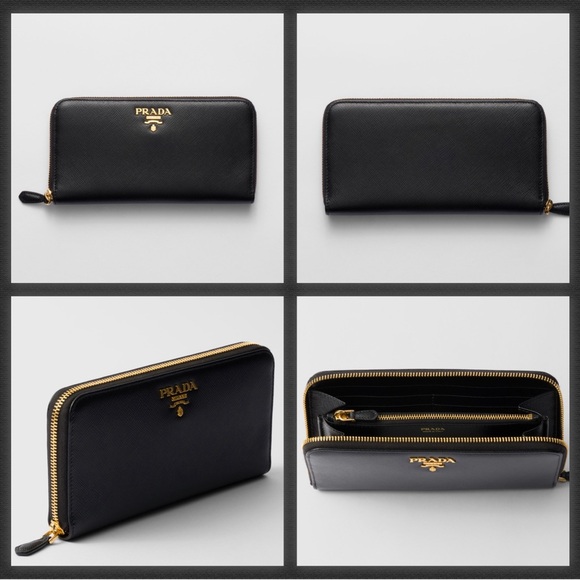Authentic Prada Black Saffiano Zip Around Wallet - Picture 3 of 11